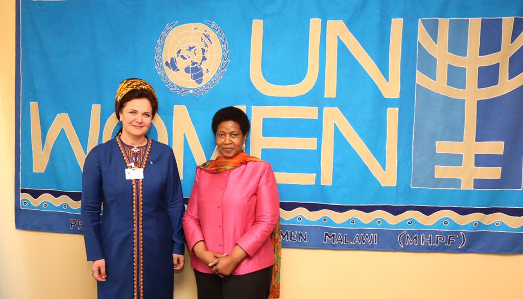 unwomenchief's tweet photo. Encouraged by new efforts of Turkmenistan on gender equality. Good meeting with Dep. Prime Minister Yazmuhammeodva. http://t.co/iRFhFNGy7P