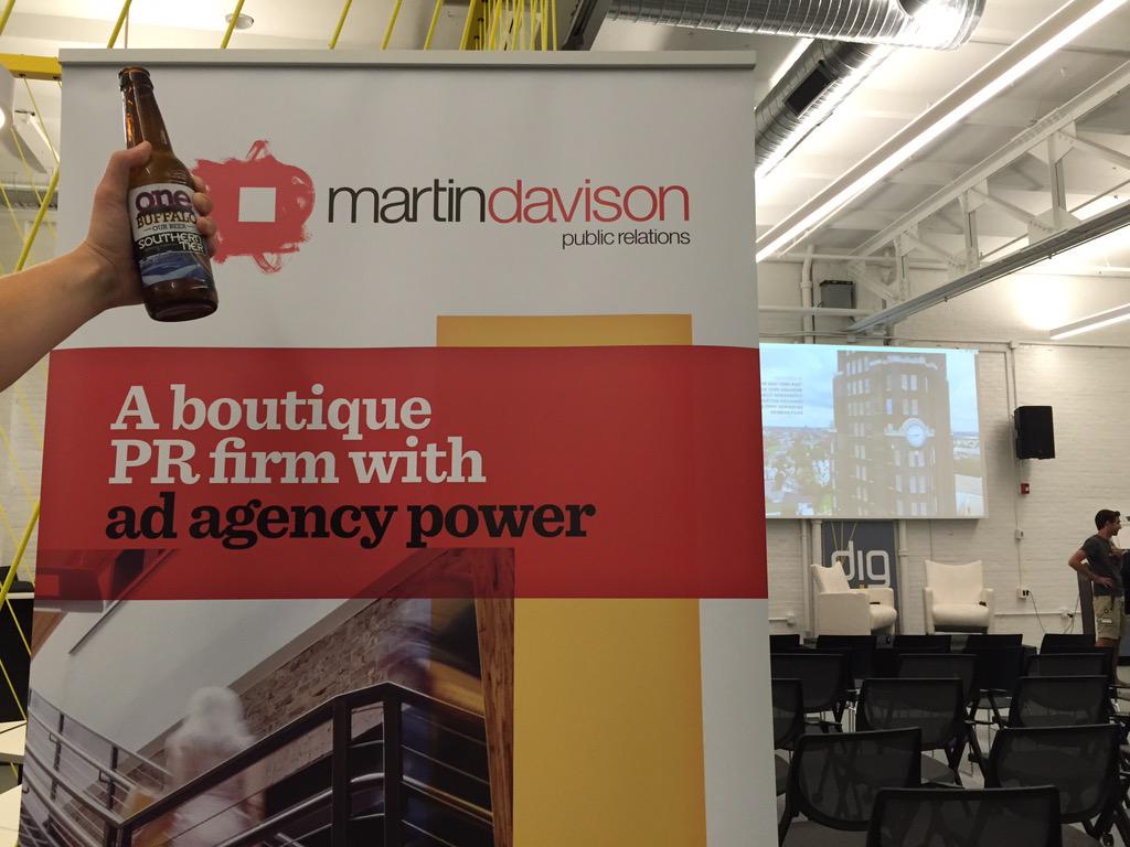 martingroupco's tweet photo. Excited to hear @SpicerGrp CEO Shandra Spicer talk @StartUpGrindBuf Fireside Chat w/ @MartinDavisonPR #startupstate http://t.co/HSWho7nl9K
