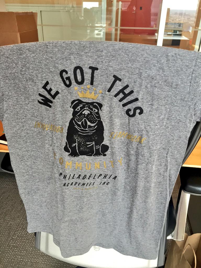 daniellecohn's tweet photo. Loving this shirt from my friends @AcademiesInc who impact our kids daily by connecting kids w/careers. #wegotthis http://t.co/D58nTEyye3