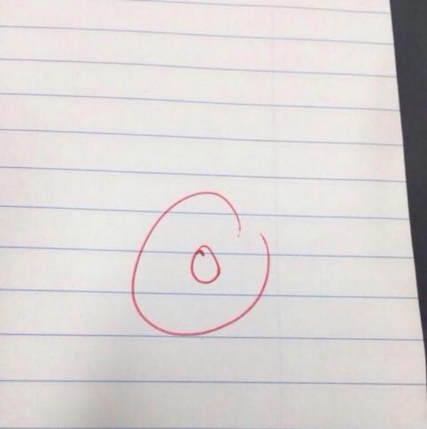 sam123hisa03422's tweet photo. idk why my teacher keeps drawing donuts on my papers http://t.co/cJp5Dq1t3H
