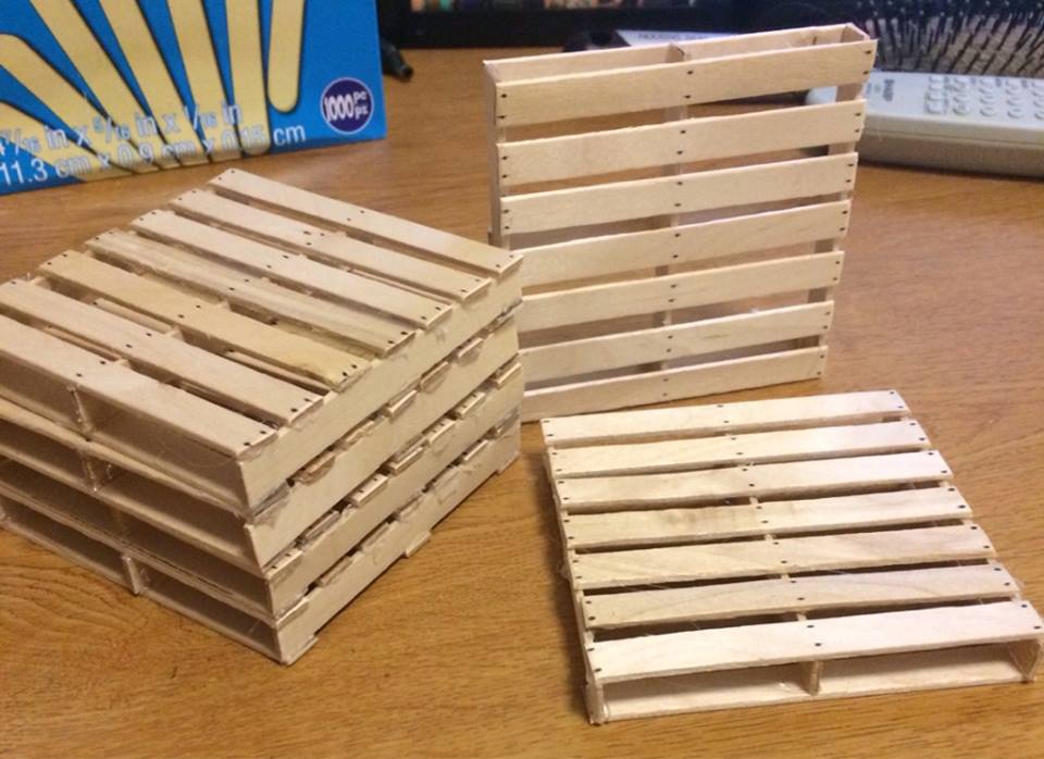 1000 Life Hacks on Twitter "DIY crate coasters made out of popsicle