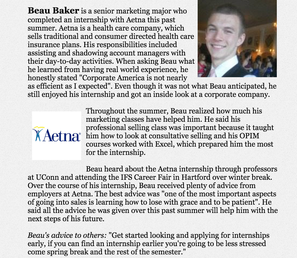 SigmaChiGO's tweet photo. Brother Beau Baker (2016) was named the Internship Success Story of the Week by the School of Business. Congrats! http://t.co/bso4uoVMjP