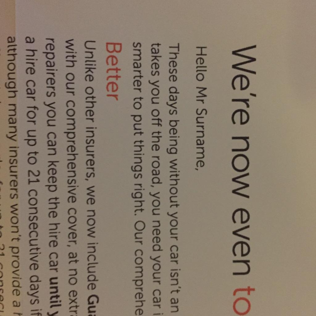 Beverleygirl's tweet image. @DirectLine_UK @ChurchillIns do you both use the same mail shot company?? Very personal I must say #softwareerror