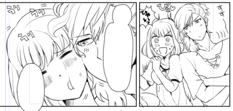 この時間に自分のいちゃいちゃしまくってる原稿みてると「ふつうの距離で話そ」って冷静なマジレスしたくなるクールデンジャラスタイム 