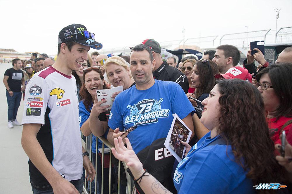alexmarquez73's tweet photo. El @FanClubAM73 ya está en @AragonMotorLand ! / Fan Club is here at #AragonGP http://t.co/BdWNz803pT
