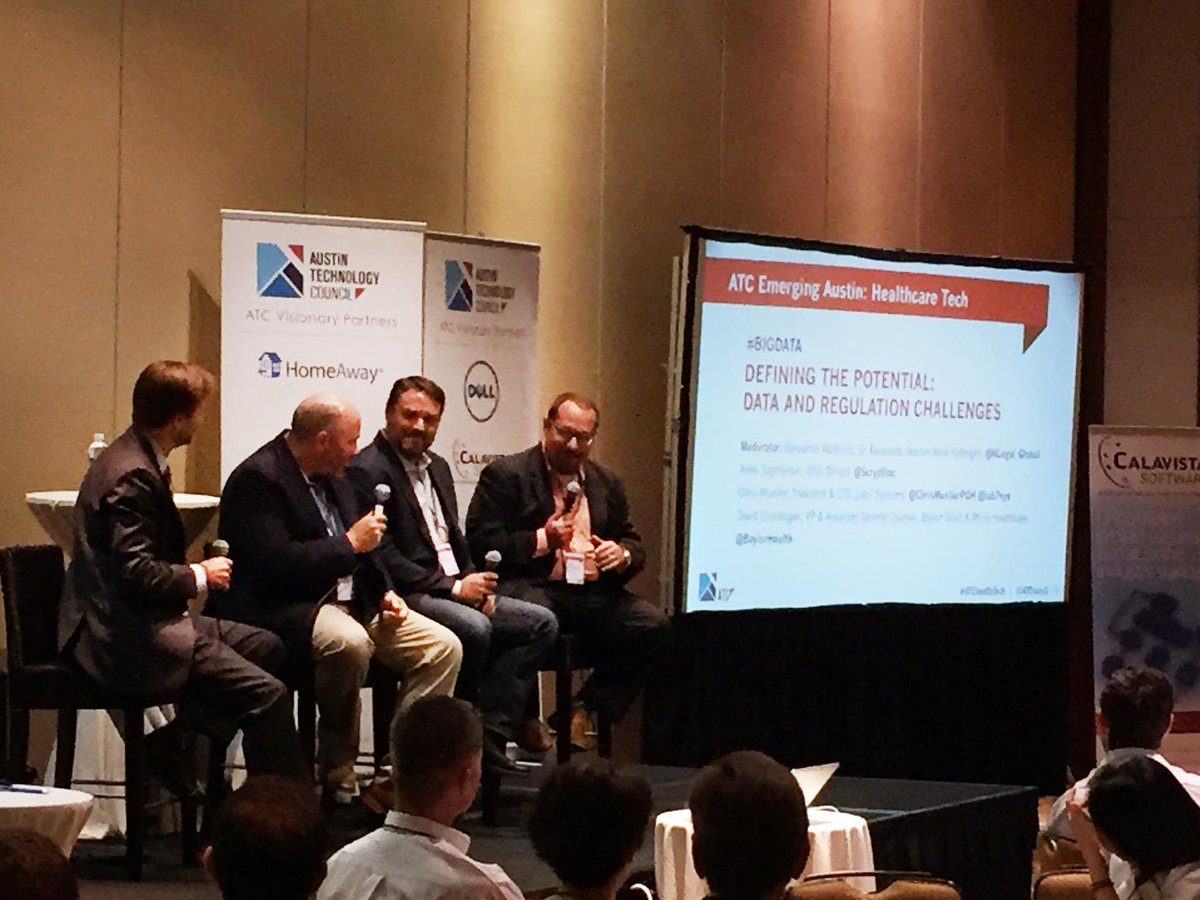 EmpactIT's tweet photo. Listening to a great discussion about #data and regulation challenges in #healthcare at #ATCHealthTech @ATCouncil http://t.co/gcPgFRz2KJ