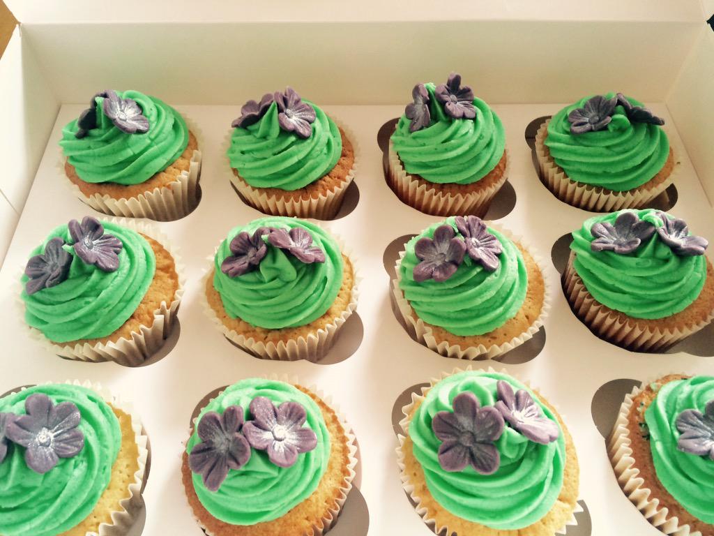 SBerrybakes's tweet photo. More #McMillian cupcakes ready for tomorrow. We had to taste one ... Rude not to, they are lovely! Yum! X http://t.co/GV5yRICfZK