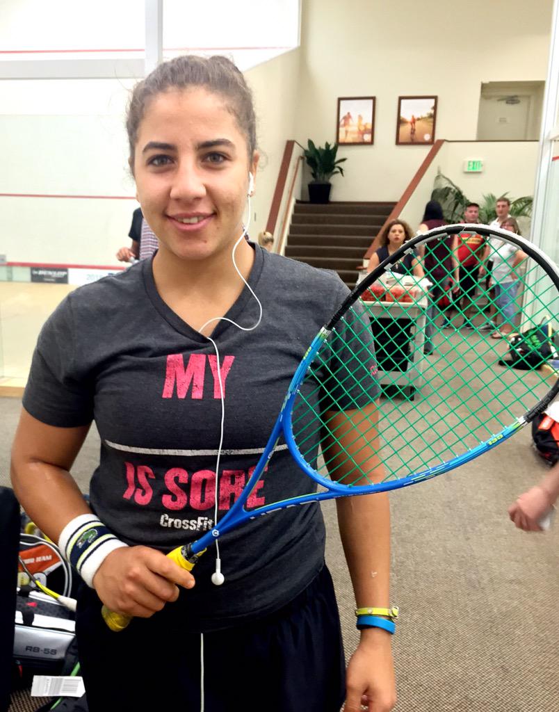 SVOpenSquash's tweet photo. Kanzy Emad El Defrawy (EGY) is in #sanfancisco for the #NetSuiteOpen15 #maindraw #thebest #tournament #squashwarrior http://t.co/5OhLHoWKqJ
