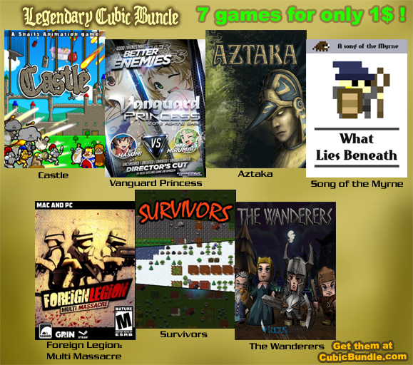SnailsAnimation's tweet photo. Legendary #CubicBundle is live: 7 awesome #games for 1$! http://t.co/HMk6sJQ7Jn #indiegame #videogames #steam #deals http://t.co/tnFe0AUDWr