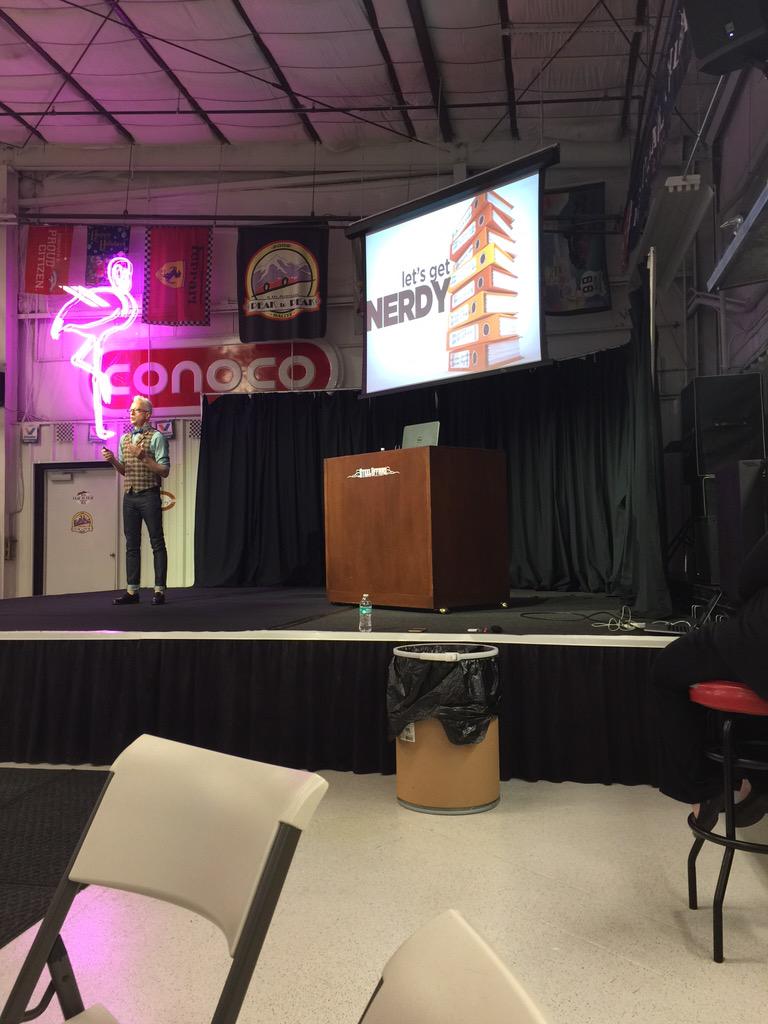 AJonesInCO's tweet photo. @genochurch says that we need to understand why people share info about a brand. #revuppr2015 http://t.co/rHhh9fpjNW