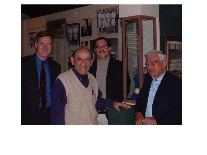 My visit with #YogiBerra at the @Yogi_Museum with Bud Baeslack, Howard Isermann and yours truly from <a href="/rpi/">Rensselaer Polytechnic Institute</a>.