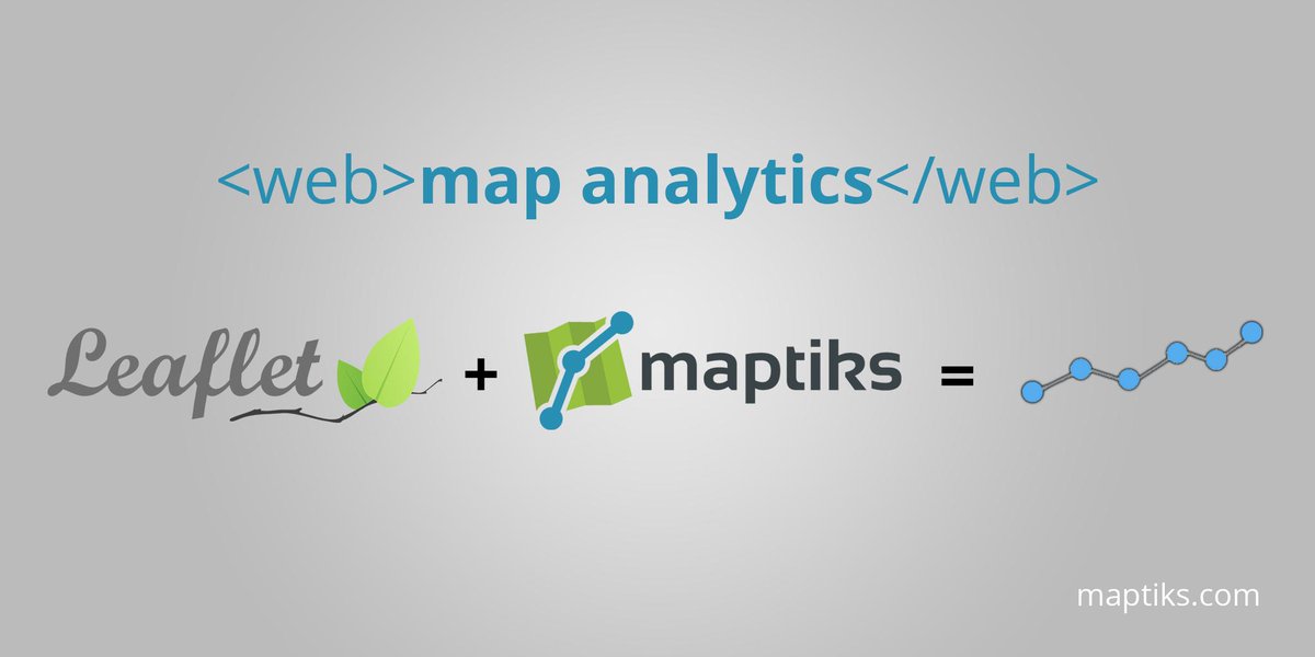 maptiks's tweet image. #LeafletJS + Maptiks = Web Map Analytics maptiks.com
