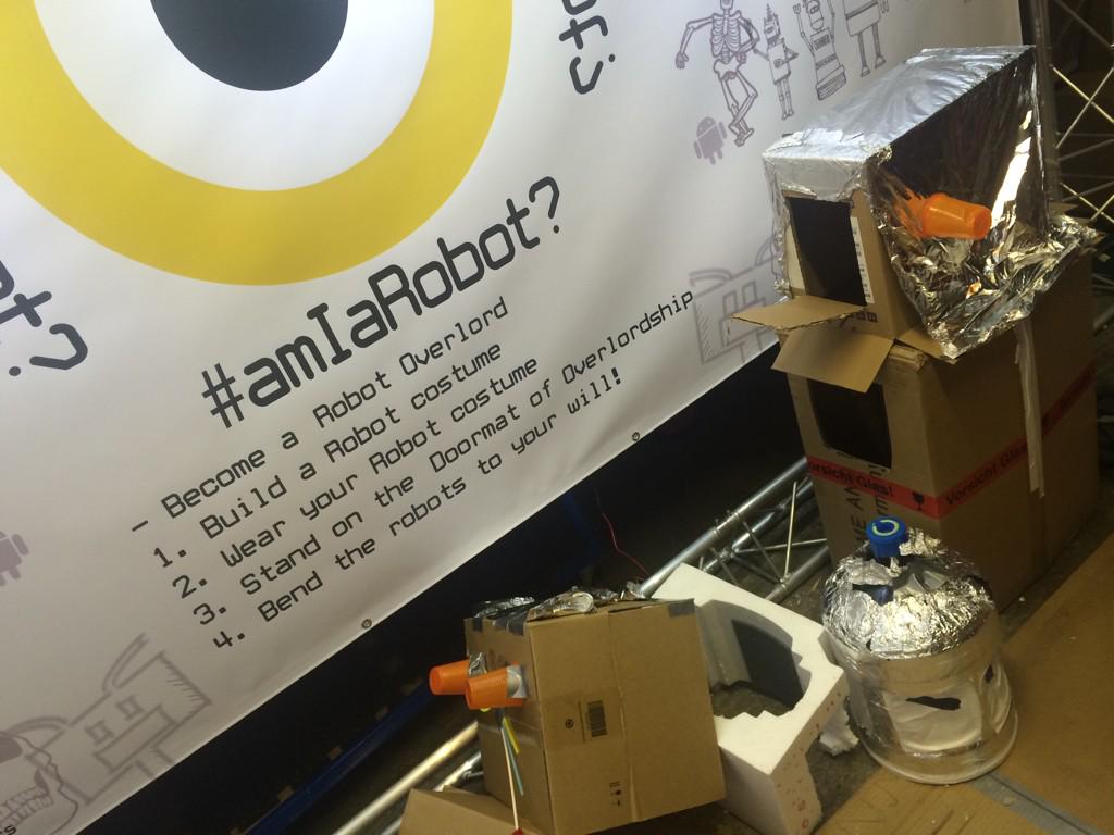 ST3AMCo's tweet photo. Great to see Wynn and @MDXDEM robot nutters at Queens Park Design Week #LDW15 http://t.co/Kllm2ONVtL