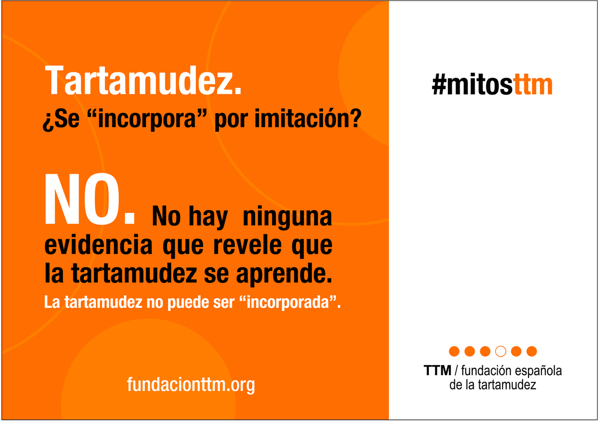Fundacion_TTM's tweet photo. Los que tartamudeamos empezamos a hacerlo sin haber oído a nadie. #mitosttm #tartamudez http://t.co/T9pZ3F7FPR