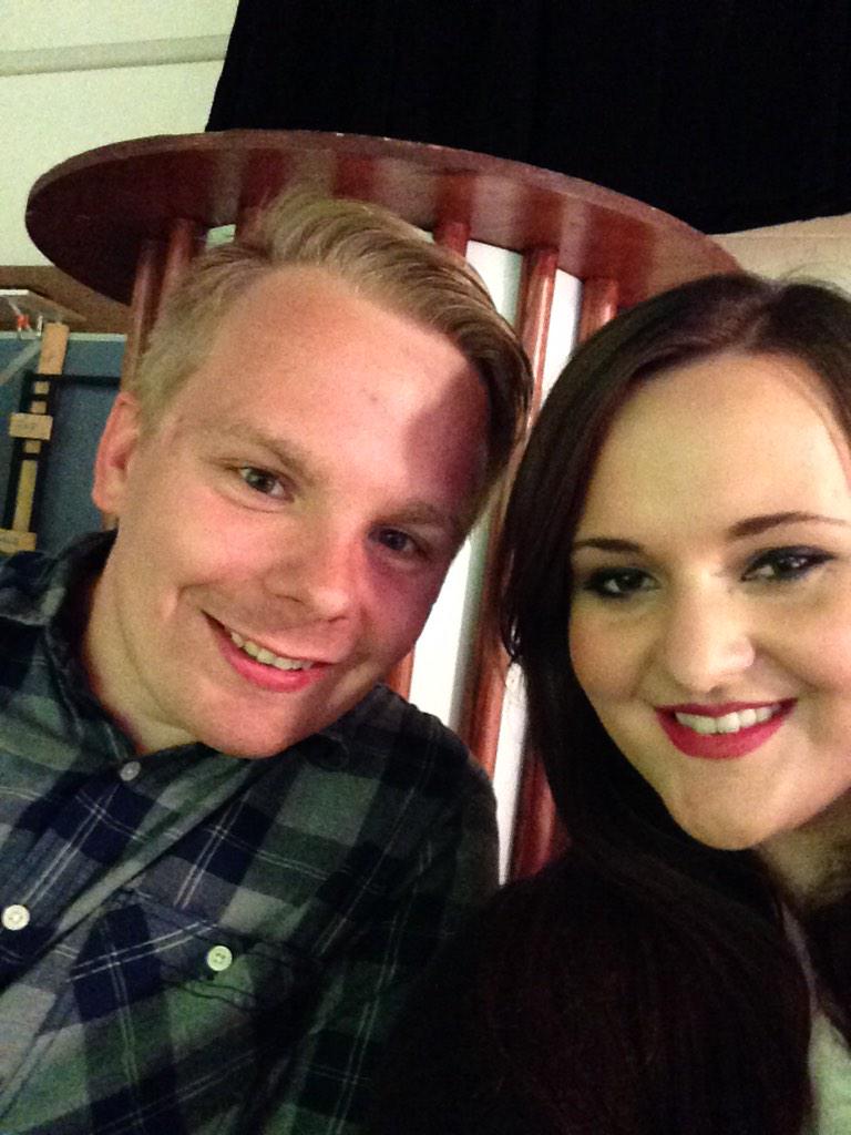 About to be interviewed for <a href="/lutvonline/">@LUTVOnline</a>! Tune at 3 p.m. to watch! #TSwiftGradBlood