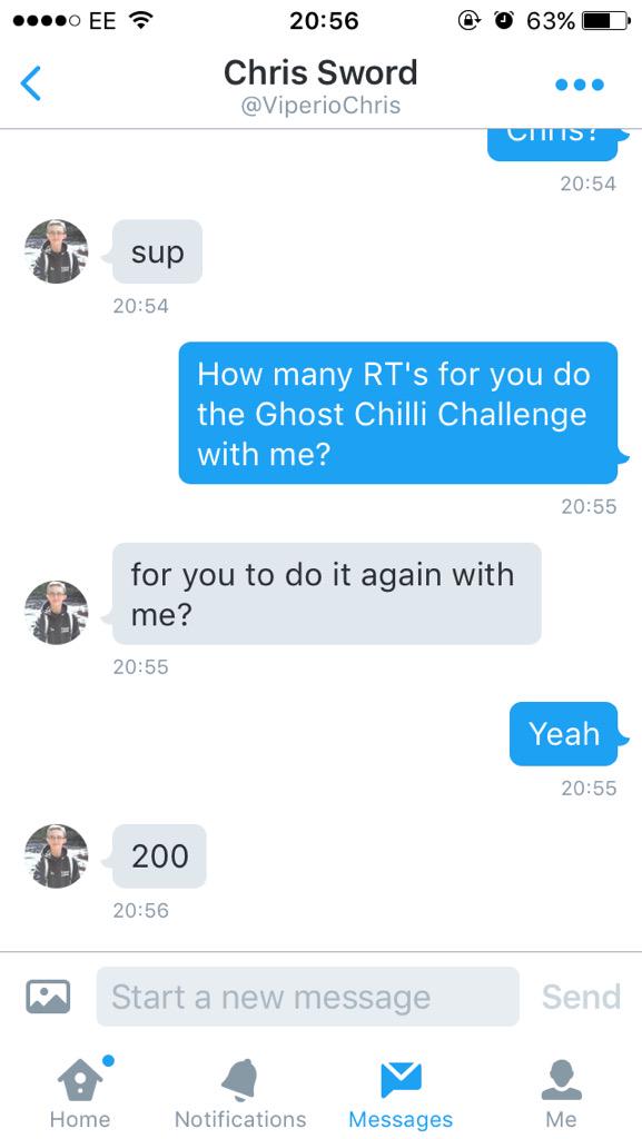 HYBRlD's tweet image. RT!! Swordyy to do the Ghost Chilli Challenge with me