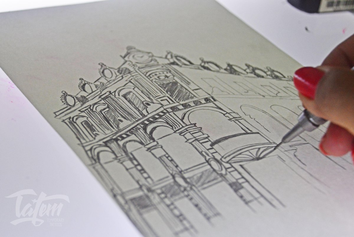 tatem_design's tweet photo. #sketch para unas pruebas de impresión ;) #draw #WIP #building http://t.co/u3WanfO0iO