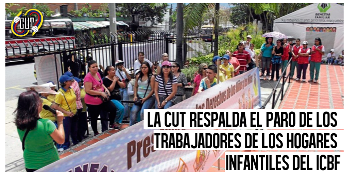 cutcolombia's tweet photo. La #CUT respalda el paro de los trabajadores de los hogares infantiles del @ICBFColombia http://t.co/CbQI6ZIVyK http://t.co/tU2LosDnGB
