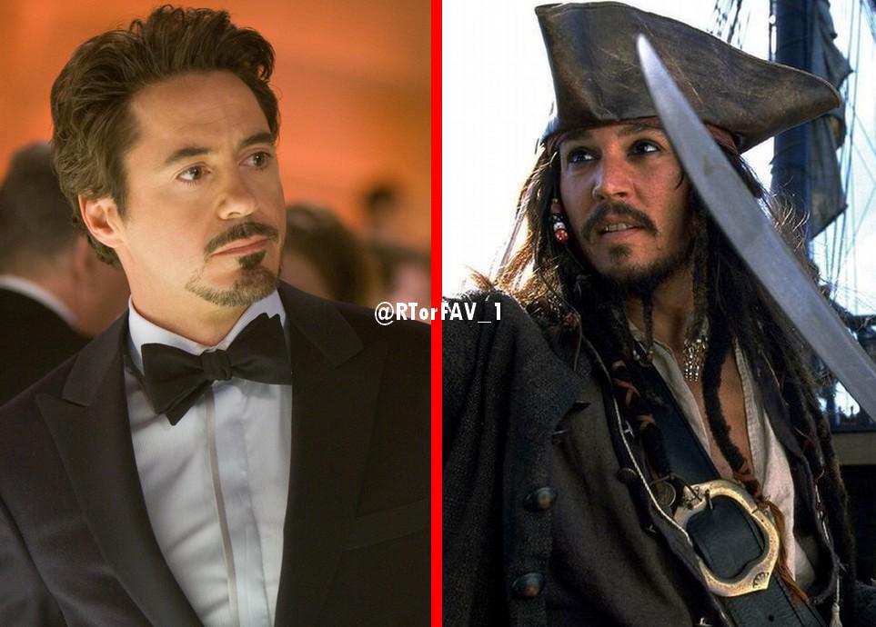 REQUESTED
RT for Tony Stark 
FAV for Jack Sparrow