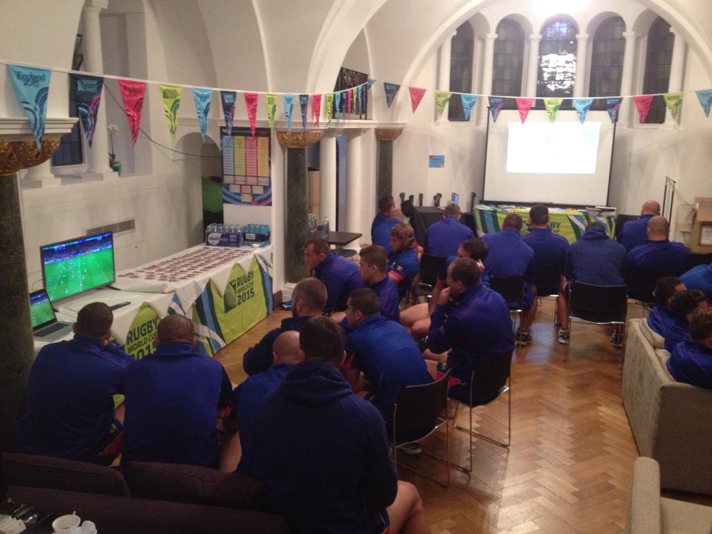 RugbyRomania's tweet photo. The #Oaks are preparing the second game at the #RWC2015  against @IrishRugby #RugbyRomania #ROUvIRL http://t.co/bW3itSe5on