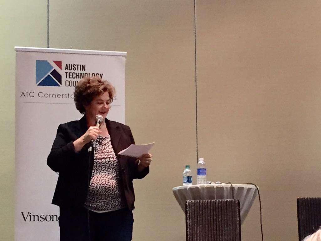 ATCouncil's tweet photo. Thrilled to have @mellieprice moderate our #startup showcase! #atchealthtech http://t.co/ahqODVbPdc
