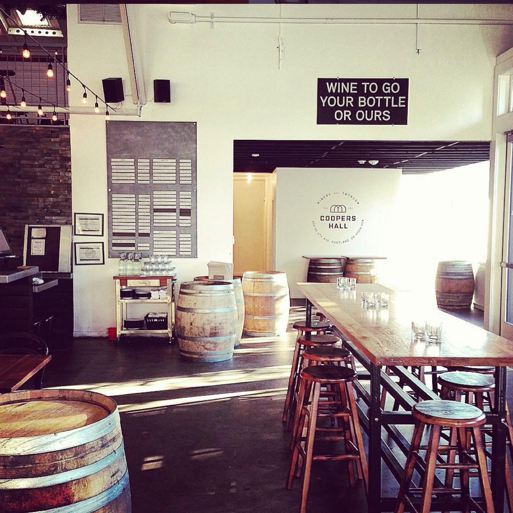 #WineToGo? Yes! Coopers Hall has you covered. #wineontap #pdxnow
