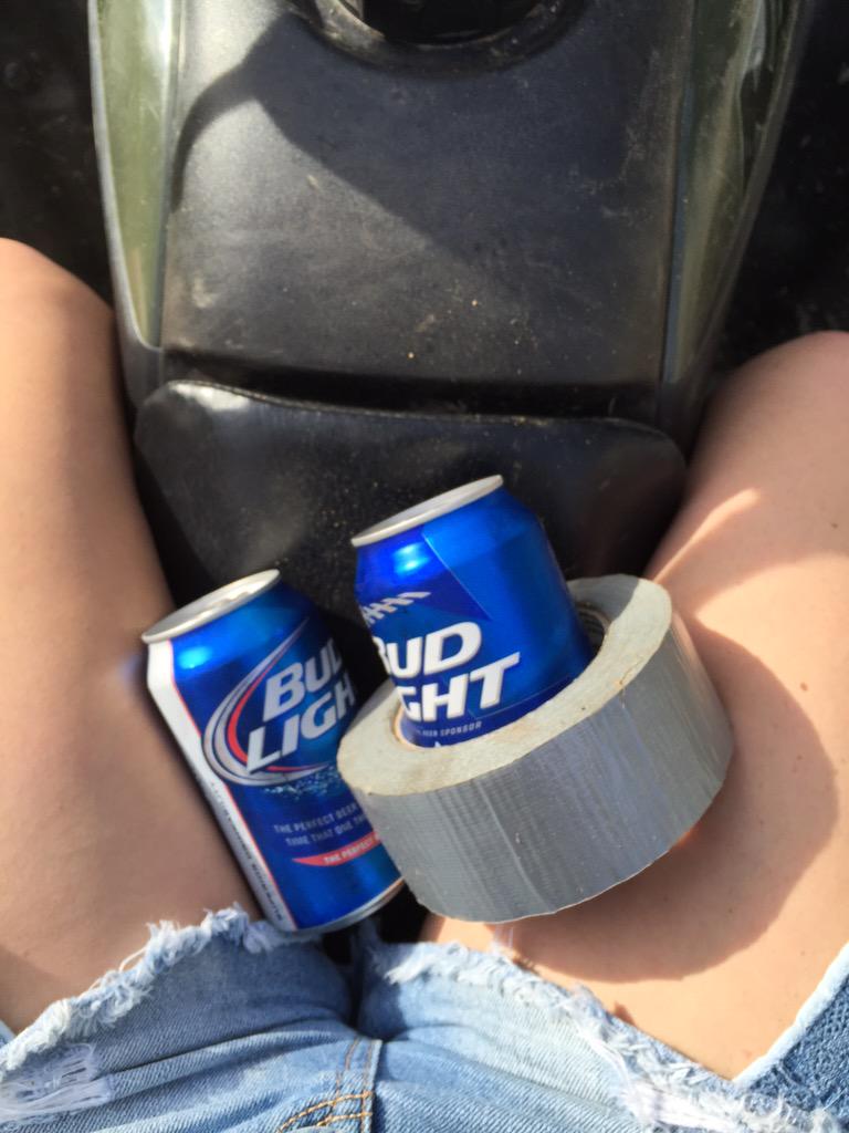 kelsi_slone's tweet photo. Go up to the house and get me a roll of duct tape. And a beer. Actually grab me two beers. #redneckdad http://t.co/ffuZ2hGi5l