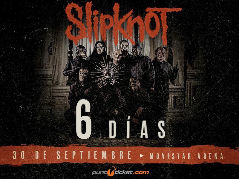 T4FChile's tweet photo. Menos de una semana! A sólo 6 días de Slipknot y Sepultura en Chile! Estás listo? http://t.co/9w9qCteCcm