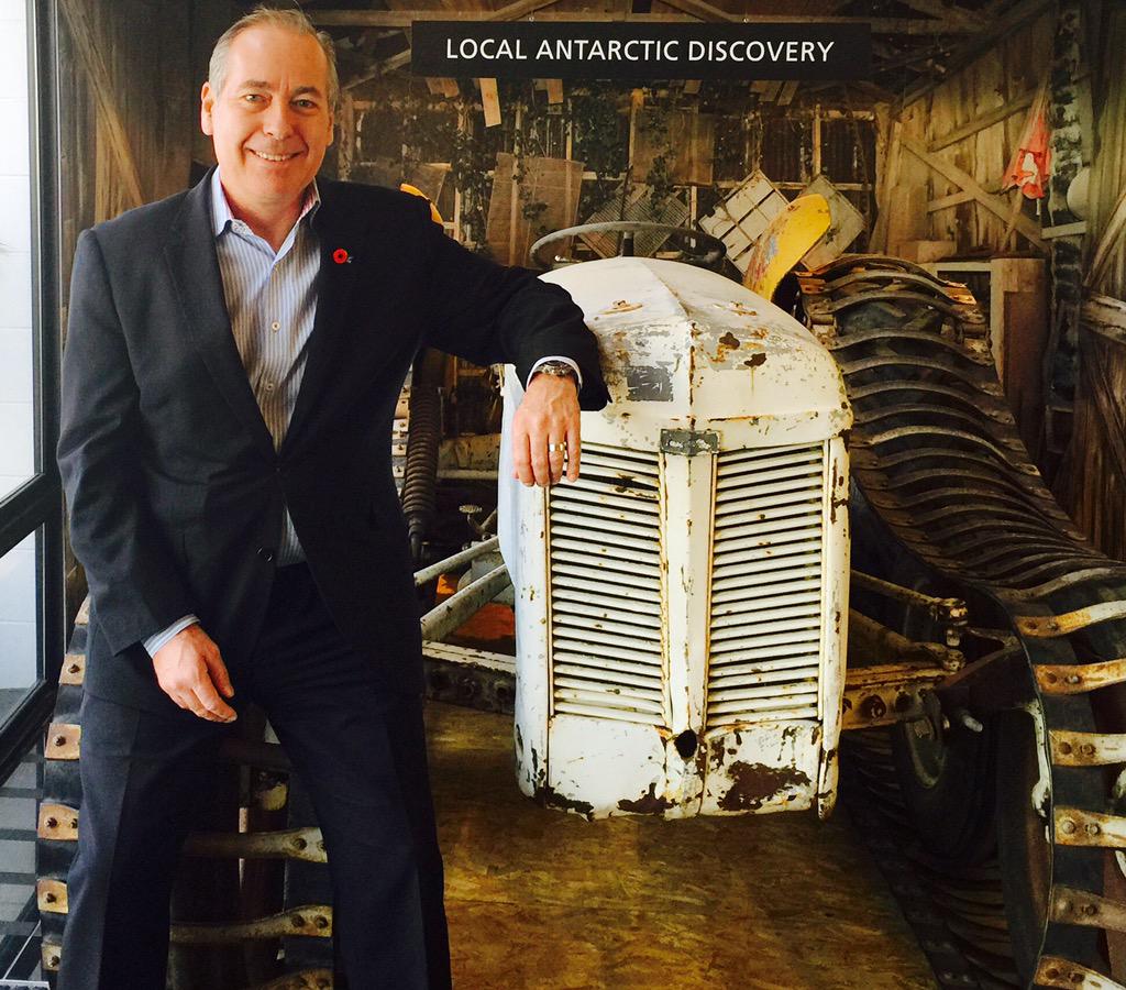 tenbypowell's tweet photo. Sir #EdmundHillary 's #MasseyFerguson #Tractor used during the 1955-58 #British #TransAntarctic #Expedition. http://t.co/xCBmcczN8V