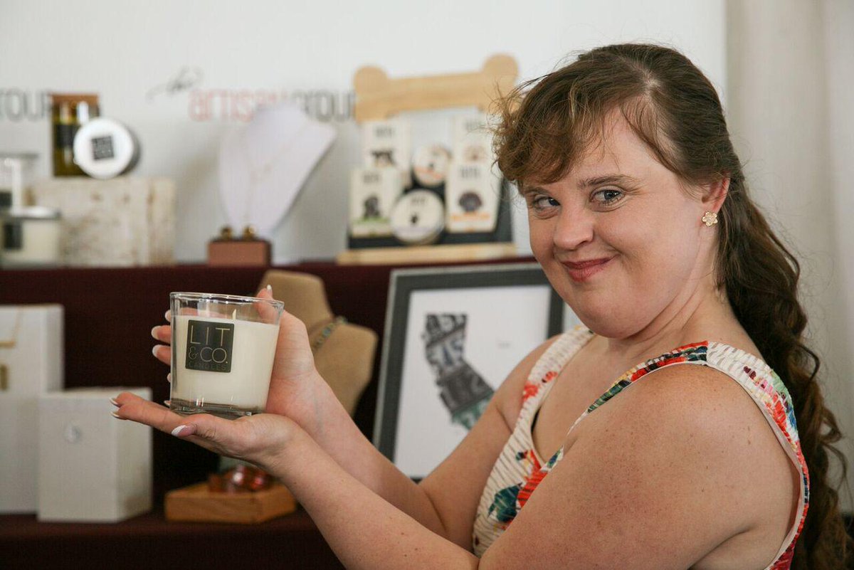 LOVE our photo with <a href="/MsJamieBrewer/">Jamie Brewer</a> at the GBK Gift Lounge honoring the 2015 Primetime Emmys! etsy.me/1NPGxLx