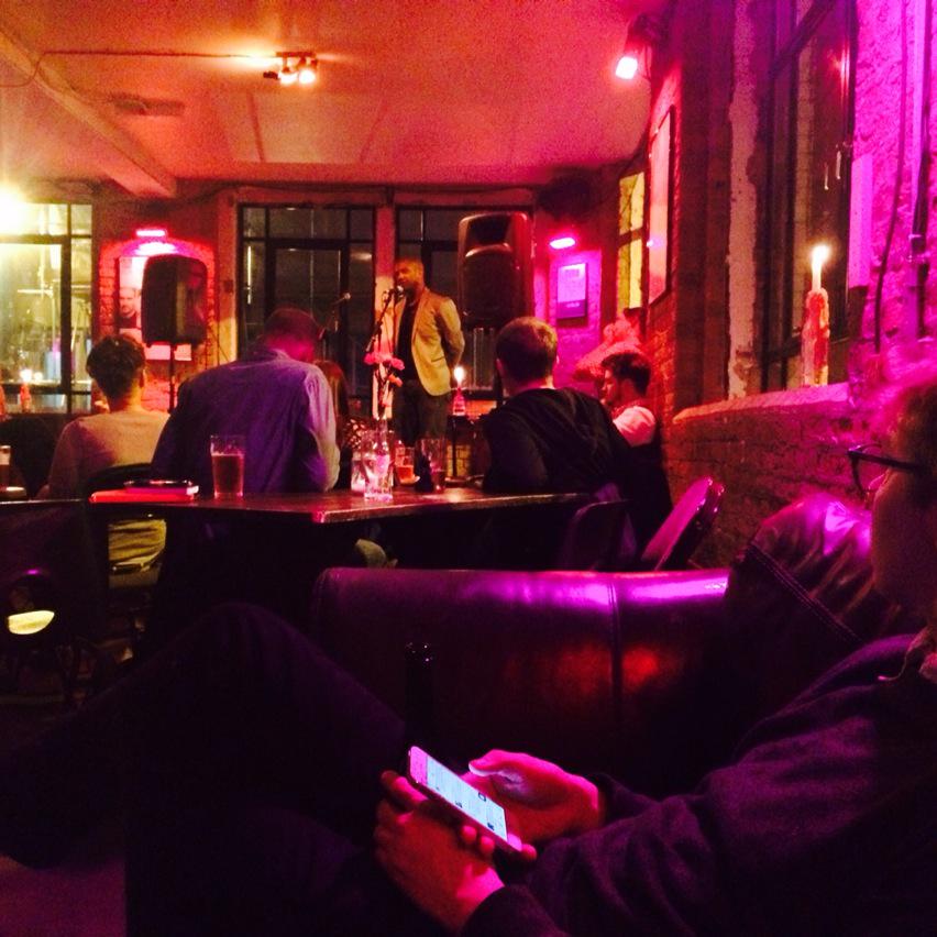 Poetry slam! Perfect space for an amazing slam! <a href="/arcolatheatre/">Arcola Theatre</a> <a href="/arcolabar/">Arcola Bar</a> post show for #octagon