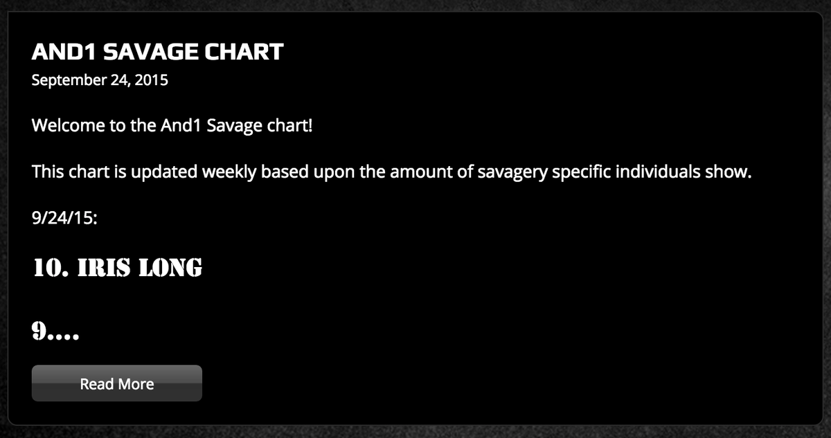 And1News's tweet photo. CHECK OUT THE AND1 SAVAGE CHART! Visit http://t.co/GCgf7qIQRV to view. To be updated upon necessary changes #gary http://t.co/xzWzkPa9iq