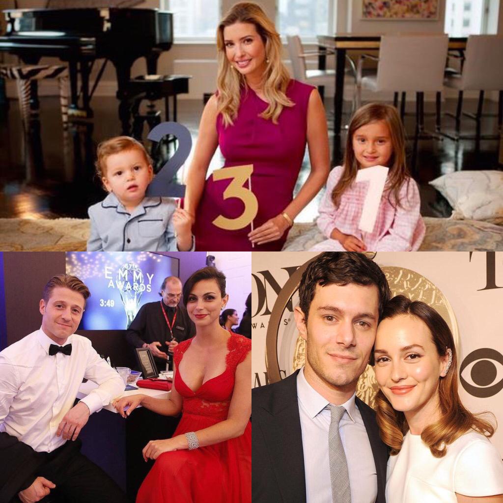 #AdamBrody &amp; #LeightonMeester have welcomed a baby &amp; #IvankaTrump, #benjaminmckenzie &amp; #MorenaBaccarin are expecting!