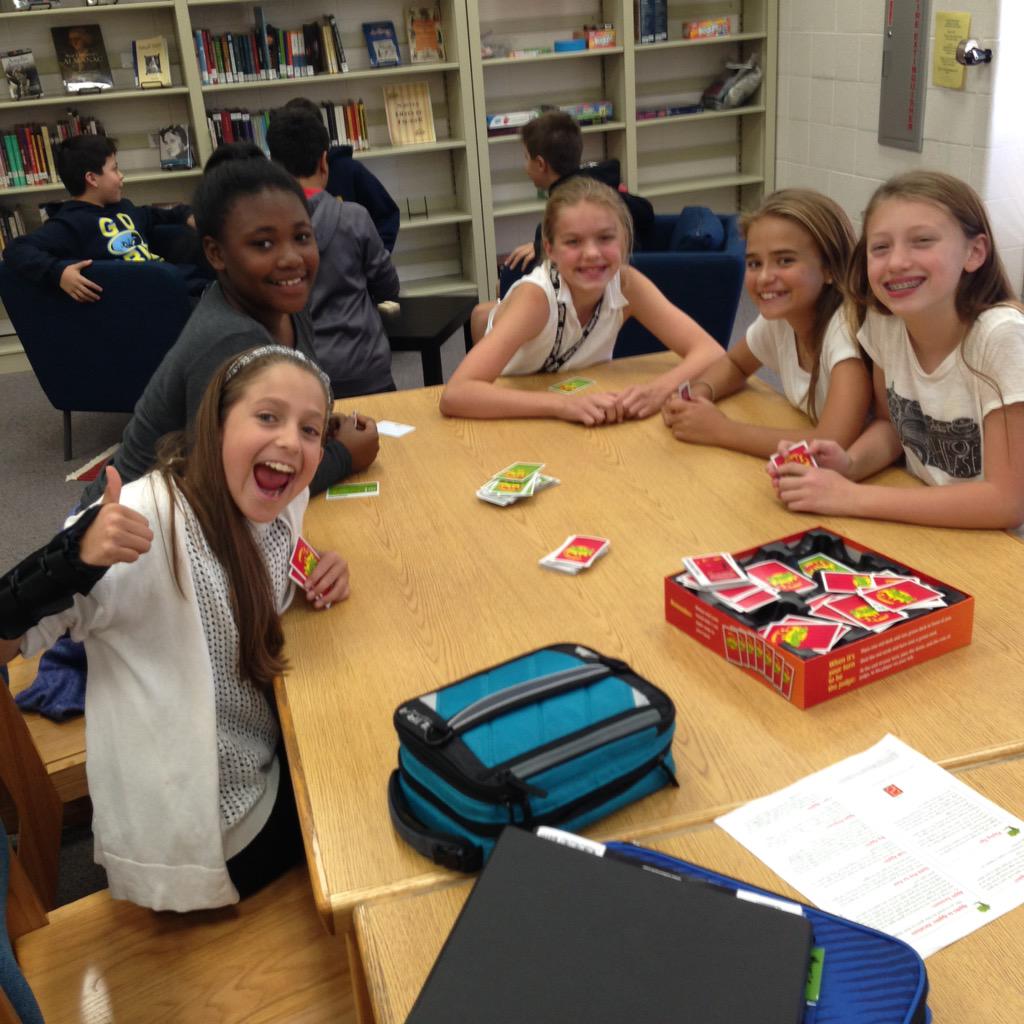 spartanlynne's tweet photo. My readers and the new gaming section of the library. #lunchtimefun #iplearns #buildingmycommunity http://t.co/DAvsOF4py2