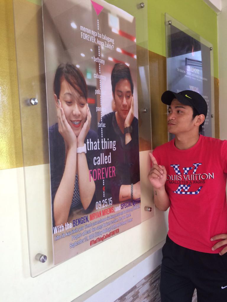 jomeldy's tweet photo. Don't forget to come later there will be full of surprises! 5PM at Bethany Center. See you! #ThatThingCalledFOREVER http://t.co/khcTTCNuiF