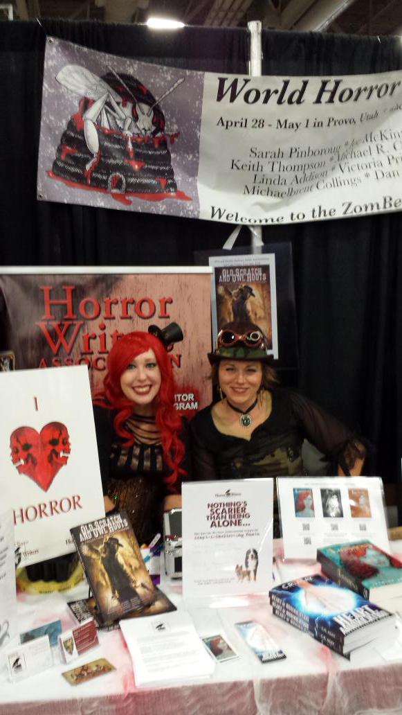 Selling books at the Salt Lake Comic Con!! #slcomiccon #horror books #fantasy books #mermaids