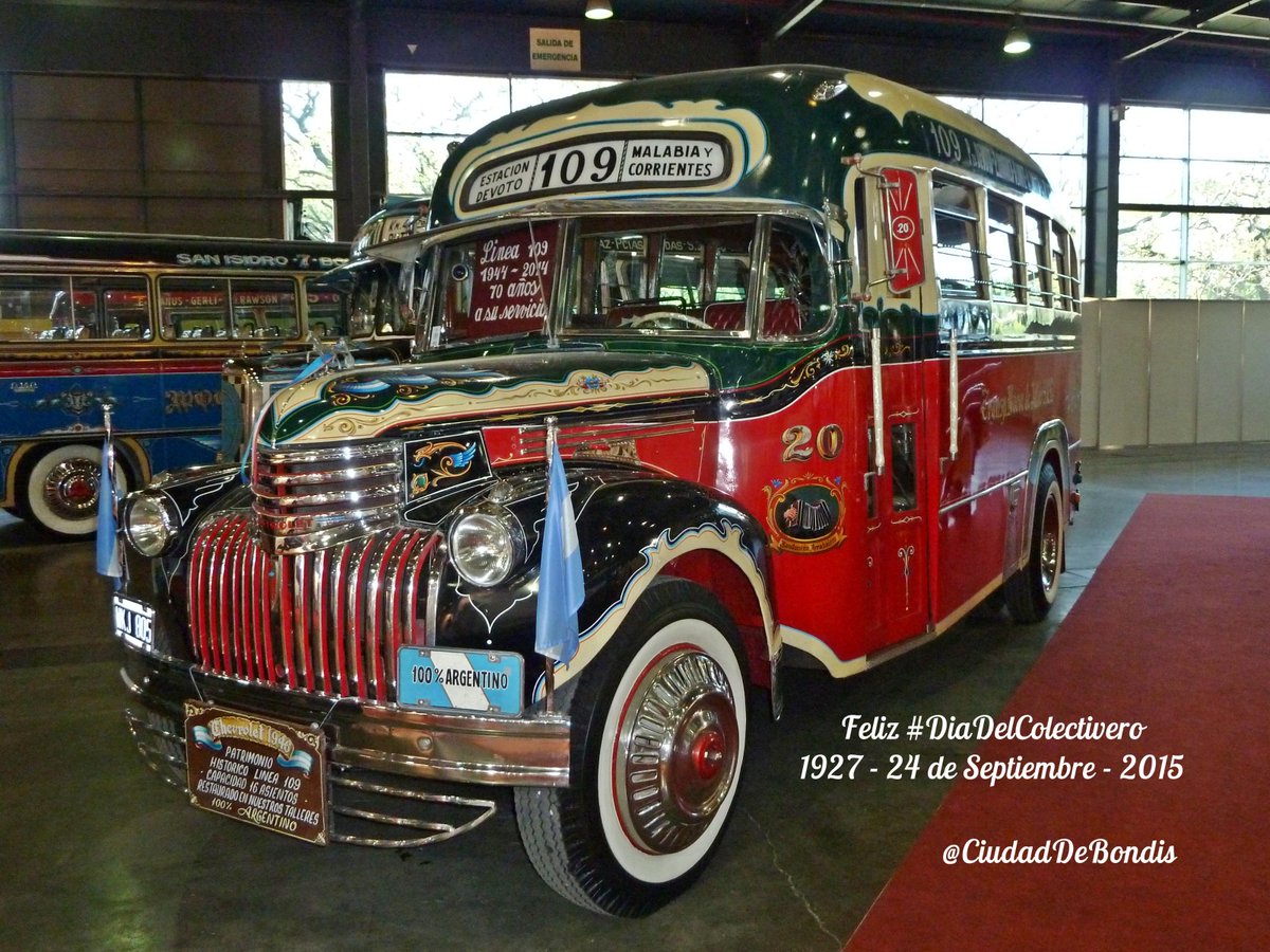 Feliz #DiaDelColectivero. Aqui, la reliquia de <a href="/linea109/">linea109</a> en la #ExpoTransporte2014