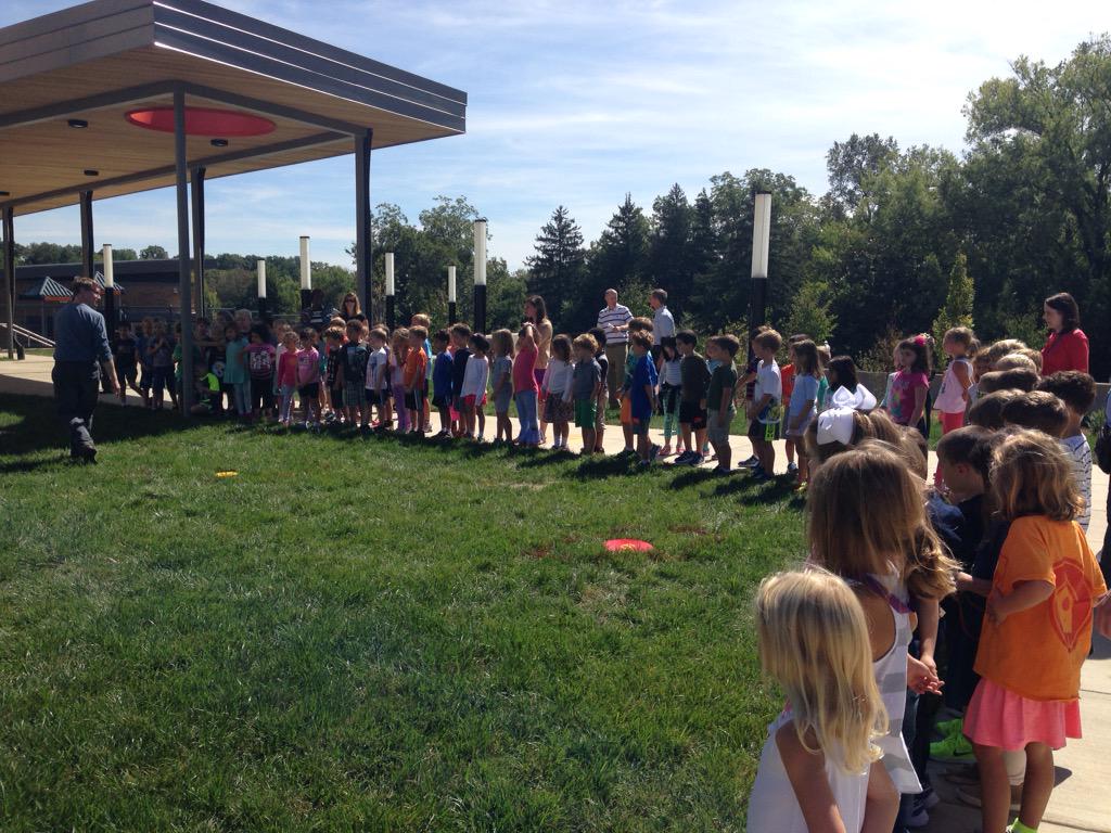 Celebrating Green Apple day <a href="/DiscoveryAPS/">Discovery APS</a> by establishing the solar clock on the Fall Equinox