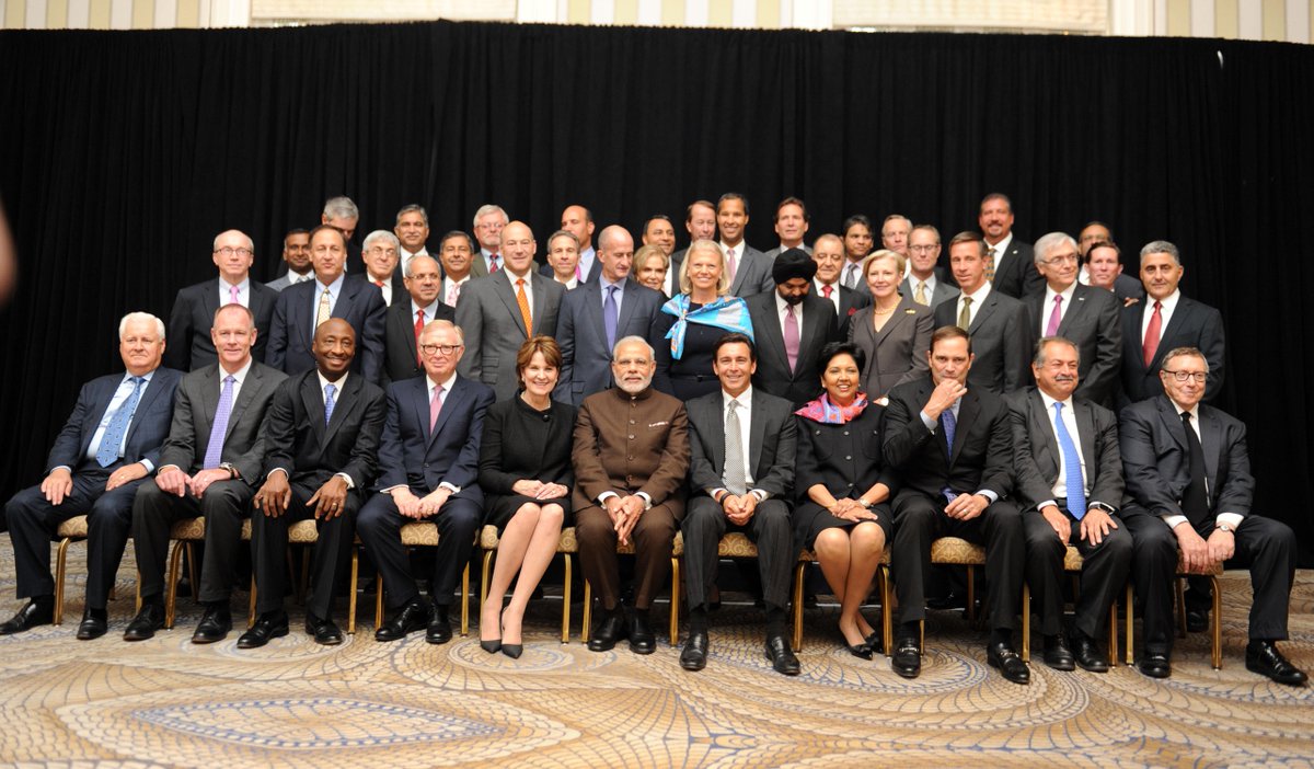 My interaction with Fortune 500 CEOs was on investment opportunities in India & why they must come & @makeinindia!