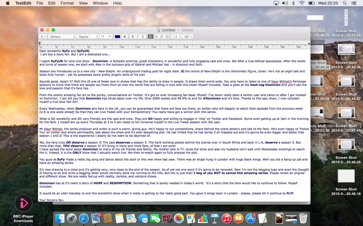 Oceandeep55's tweet photo. @MrChrisEgan @MrTomWisdom @Dominion_Fans  My letter to SAVE #Dominion http://t.co/zfWOCDgCgZ