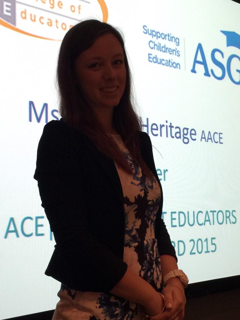 pendergast_d's tweet photo. Rachael Heritage student educator writing award 2015 #ace2015edge http://t.co/jLQey61sia
