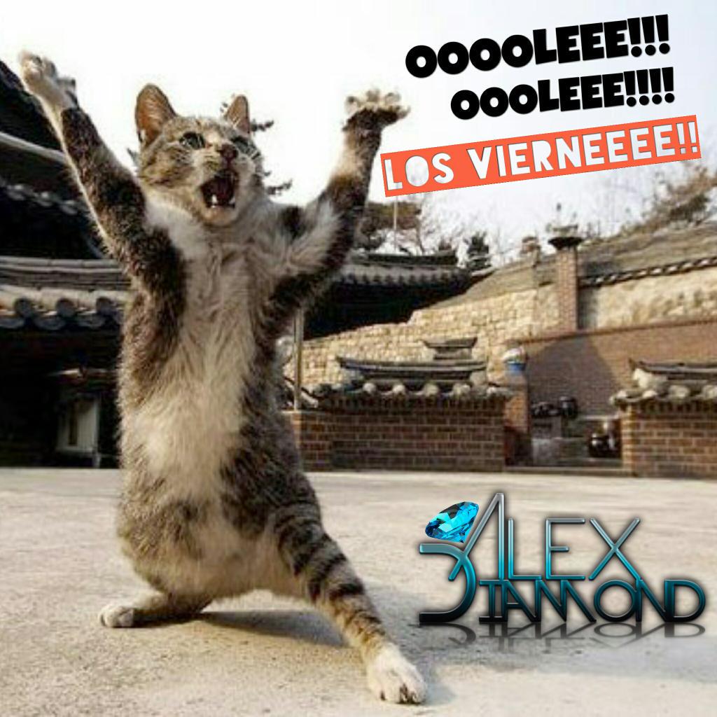 DJ_ALEXDIAMOND's tweet photo. FELIZ VIERNES CHIC@S!!!!!

OOOOOLEEEE LOS VIERNEEEE!!!!! 👏👏👏👏👏👏 #FELIZVIERNES #AlexDiamond #Viernes #Dj #Deejay http://t.co/mjQUodOV2R