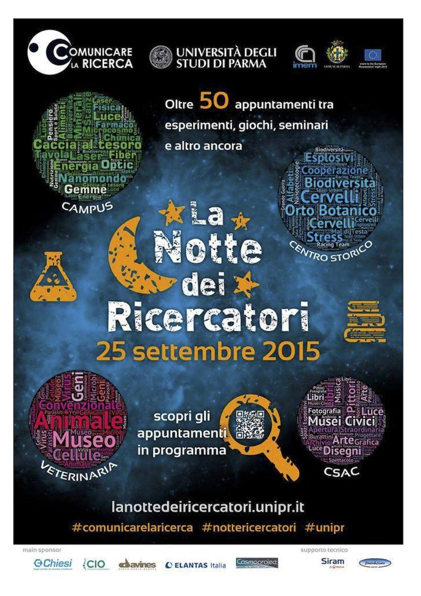 Le Zebre <a href="/MircoBergamasco/">Mirco Bergamasco</a> <a href="/UlrichBeyers15/">Ulrich beyers</a> e Boni oggi dalle 15 alle 16 al campus <a href="/unipr/">Università di Parma</a>  per #LaNotteDeiRicercatori