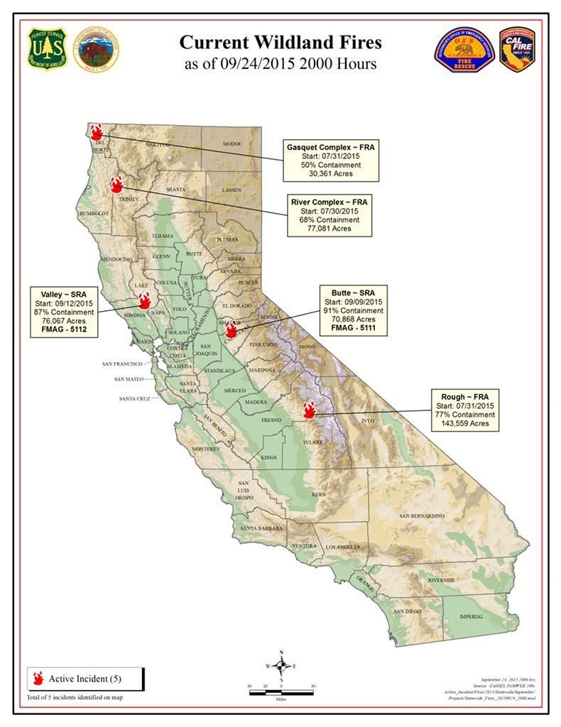 SoCalUSFS_Fire's tweet photo. Firefighters continue to make progress on several California wildfires. Sept 24 (pm) update http://t.co/yjbRt6fPxO