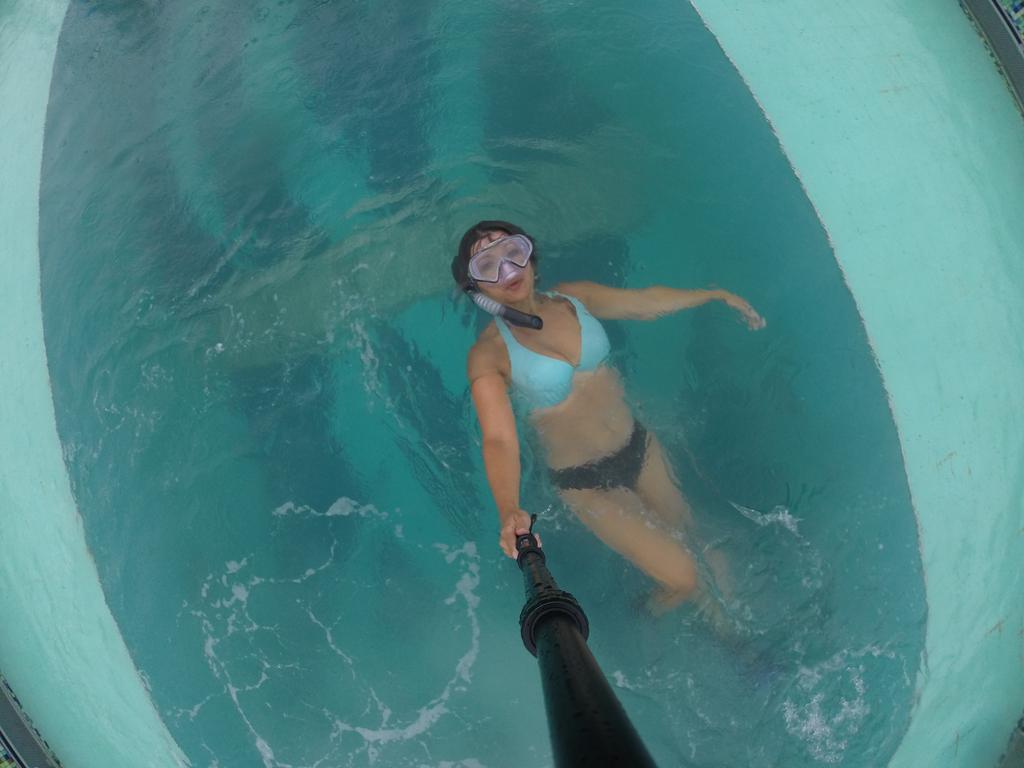 AngelBeil's tweet photo. Excursion cancelled so I decided to #snorkel in the #serenitypool @MNMDkid @CarnivalCruise #alwaysprepared #gopro http://t.co/E3UTNPysnV