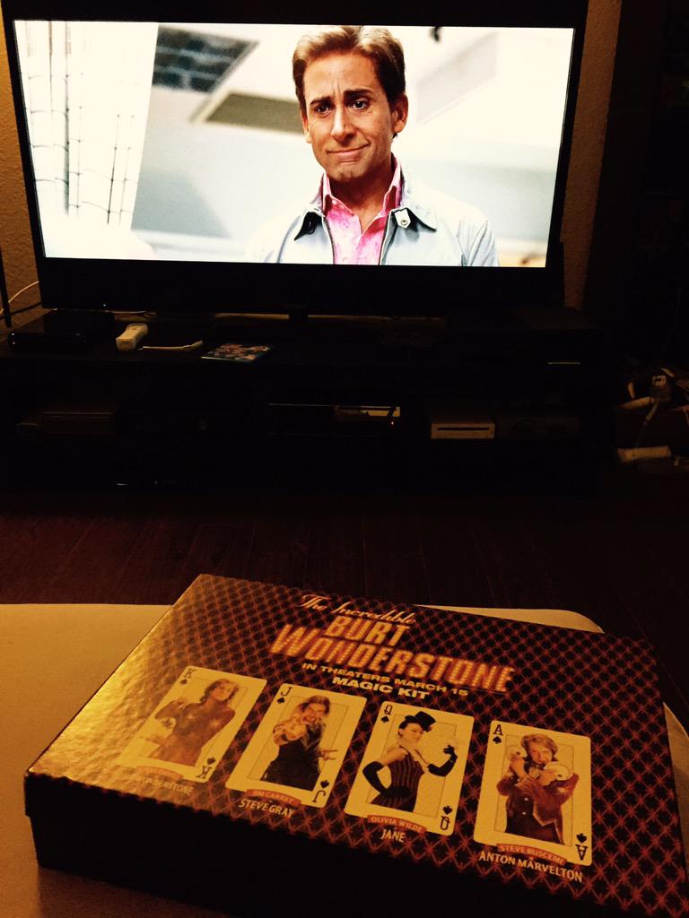 RedRabbitQueen's tweet image. Tonight! One night only! Burt Wonderstone! #magic #WineWednesday #magickit #lovethismovie