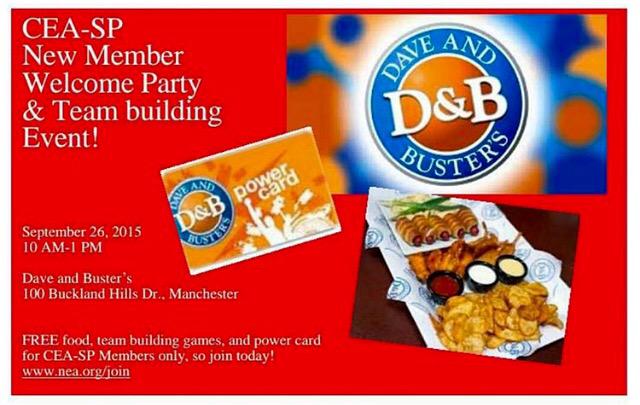 CEA_AEP's tweet photo. Will you be joining us on Saturday at Dave & Buster's for our recruitment event? #ceasp #neasp #futureteachers http://t.co/mvTjbq0IzL