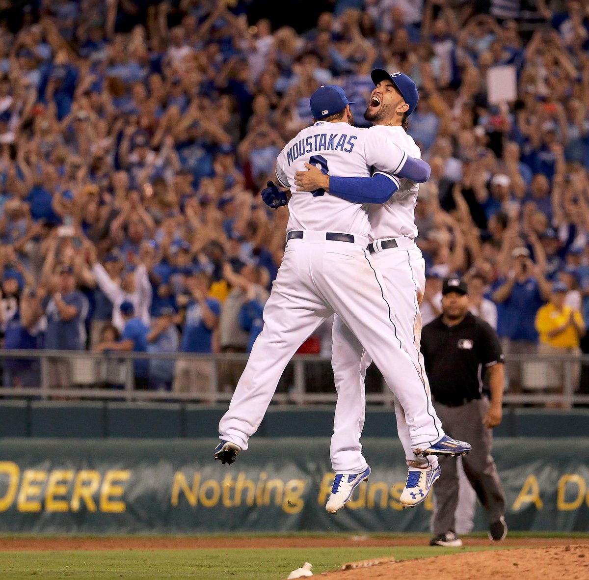 MLB's tweet photo. .@Royals say hey what’s up hello to the #postseason. #OwnOctober http://t.co/Buvt0mNW9D
