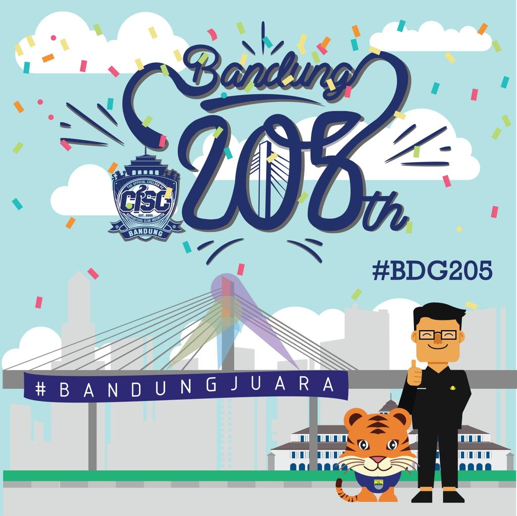 chepoyfc's tweet image. Selamat hari jadi Kota Bandung yg ke-205 #BDG205 #CISCBDG #TreatYouLikeAtHome