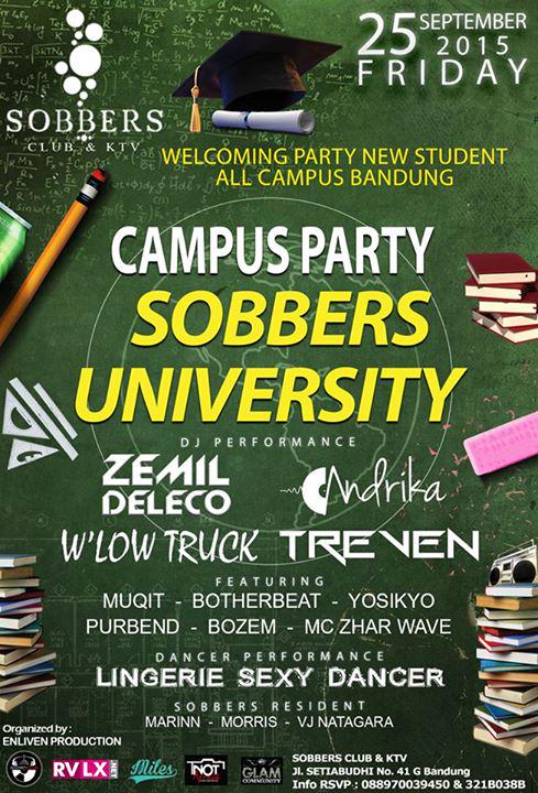 TONIGHT 25'Sep 'SOBBERS UNIVERSITY'' <a href="/SOBBERSCLUB/">SOBBERS CLUB & KTV</a> w/ DJ <a href="/ZemiLDeLeCo/">IG: ZemiLDeLeCo</a> <a href="/TREVEN_Official/">TREVEN</a> <a href="/andrikaDopeD/">Andrika</a> <a href="/BdgParty_Club/">Bdg Party Club</a>